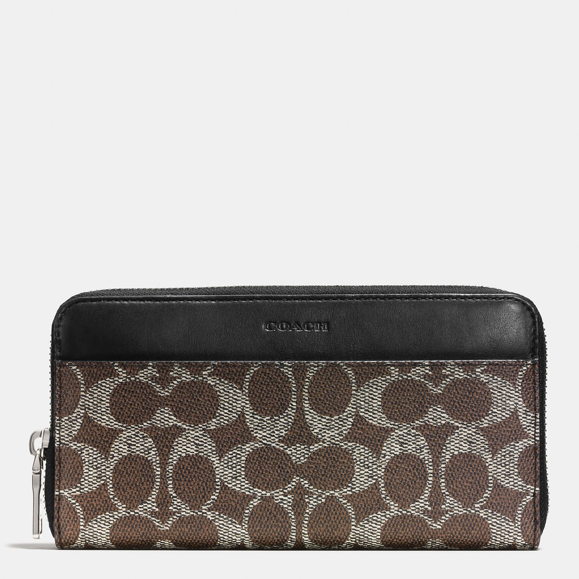 Fashion Solid Coach Accordion Wallet In Signature Canvas | Women